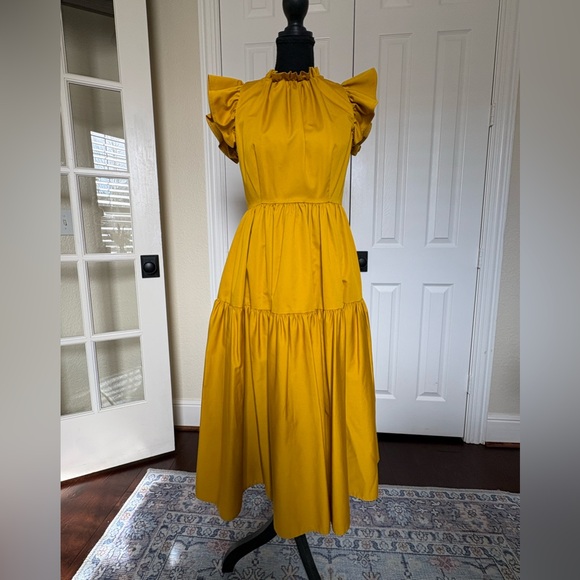 ANTONIO MELANI Dresses & Skirts - ANTONIO MELANI Mustard Maxi Dress NWT